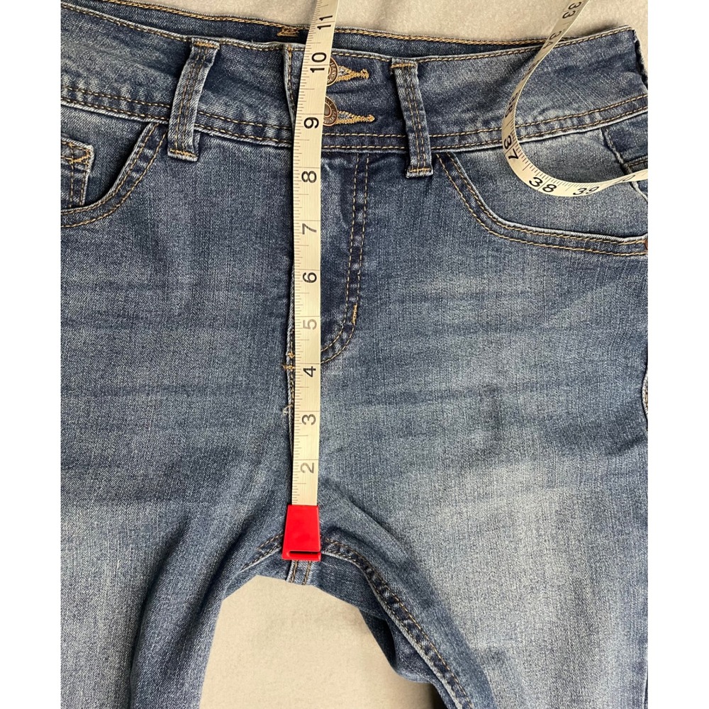 Angels Forever Young Everflex Curvy Skinny Jeans Medium Wash Blue Size 6/28 - Picture 9 of 11